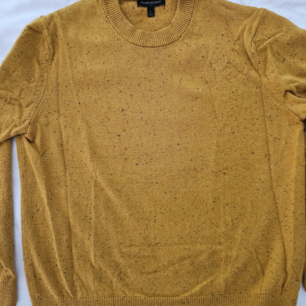 Banana Republic Yellow Donegal Sweater